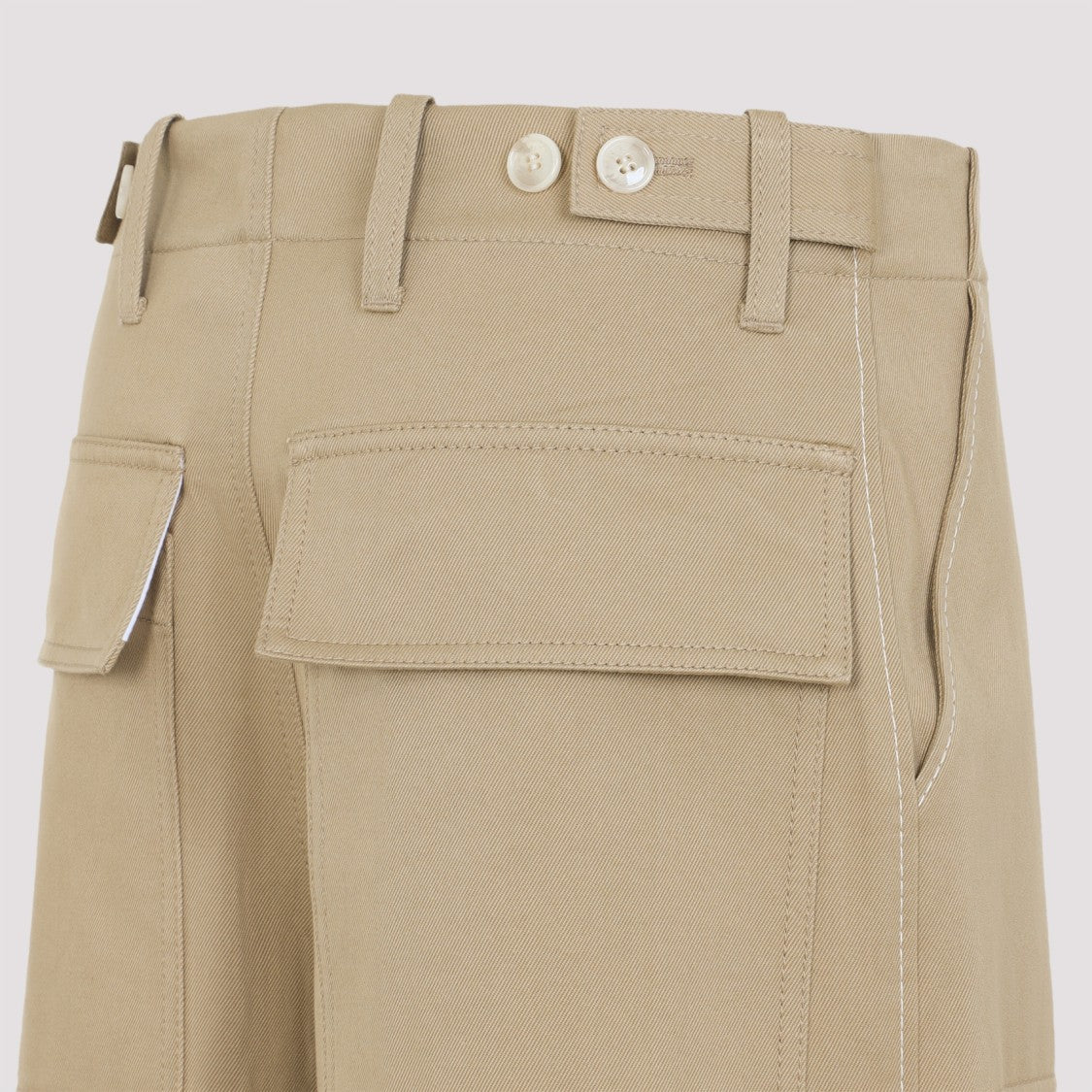 Marni Beige Cotton Bermuda