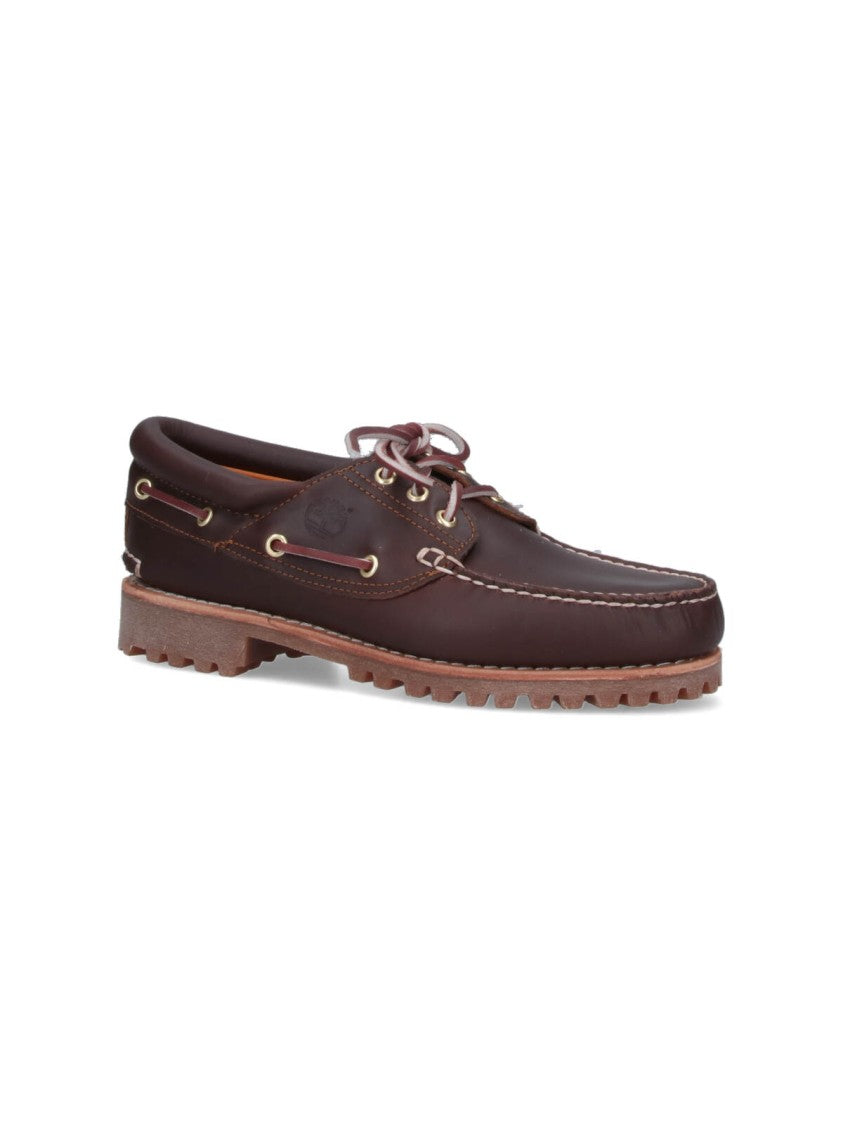 Timberland "Authentic" Leather Loafers – Brown