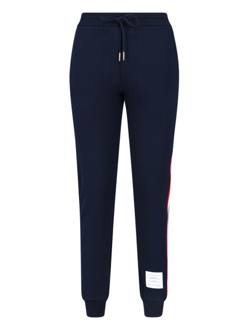 Thom Browne Logo Sweatpants – Blue