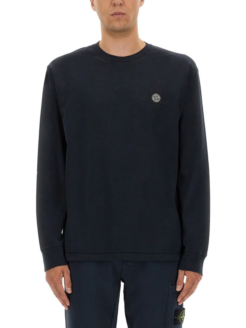 Stone Island Long-Sleeved Cotton Jersey T-Shirt