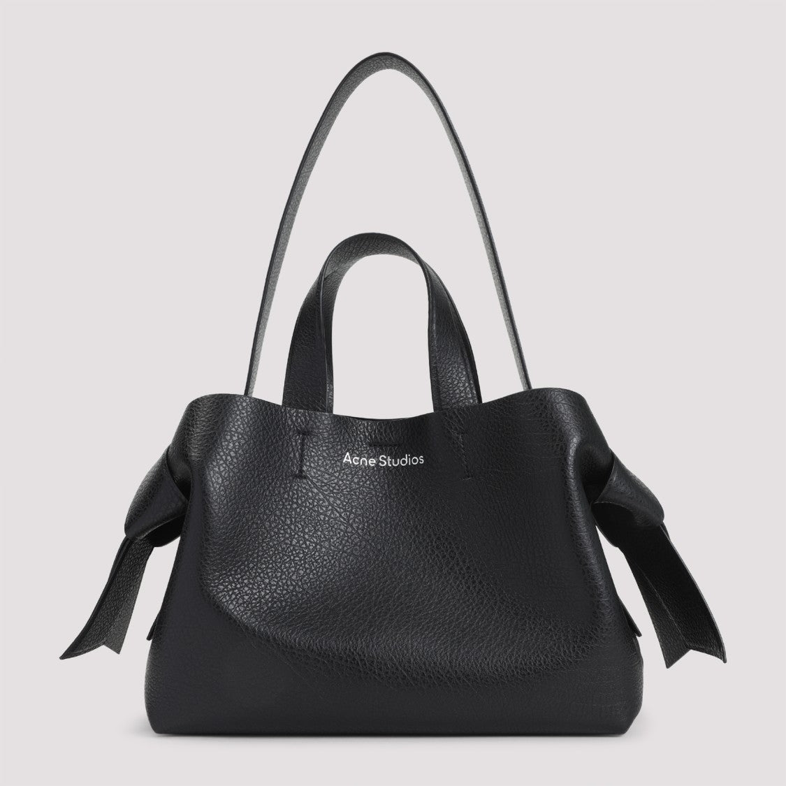 Acne Studios Black Grained Leather Bag