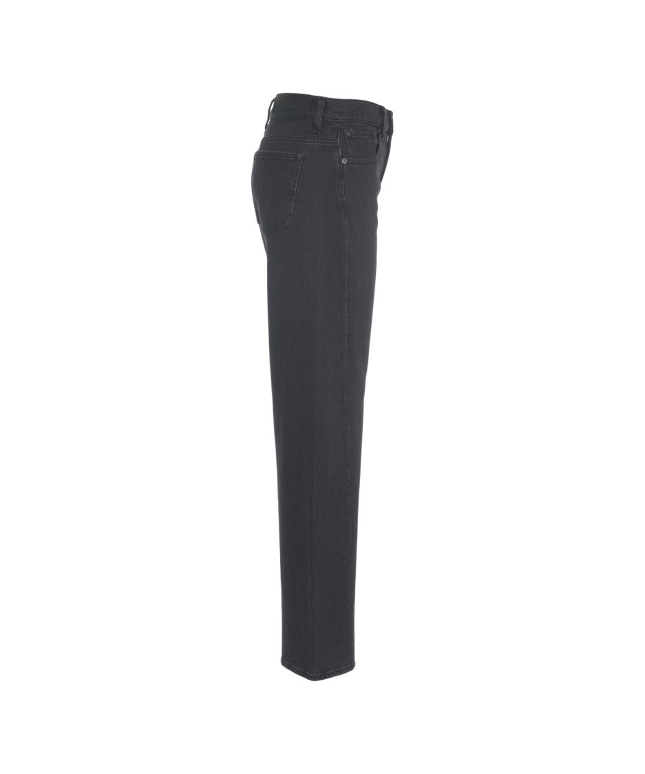 7 For All Mankind Straight Leg Jeans With Distinctive Stitching