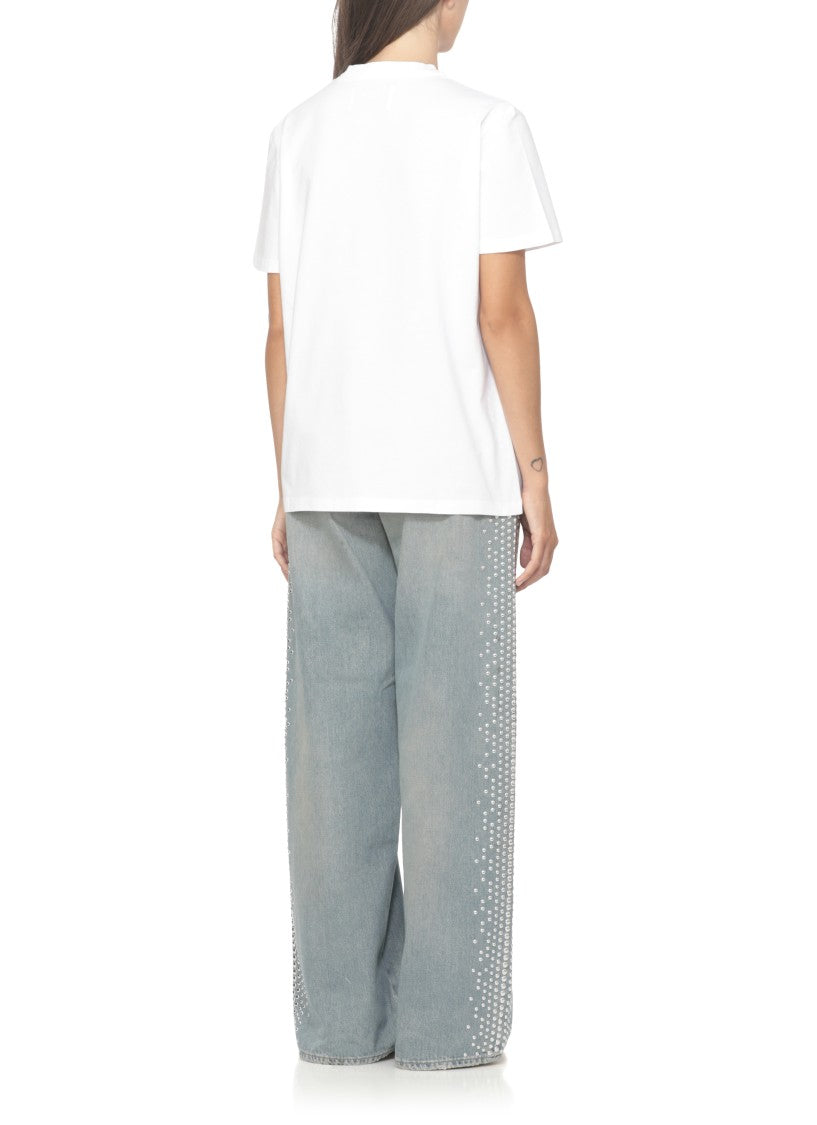 Golden Goose Iconic Star Emblem White Cotton T-Shirt