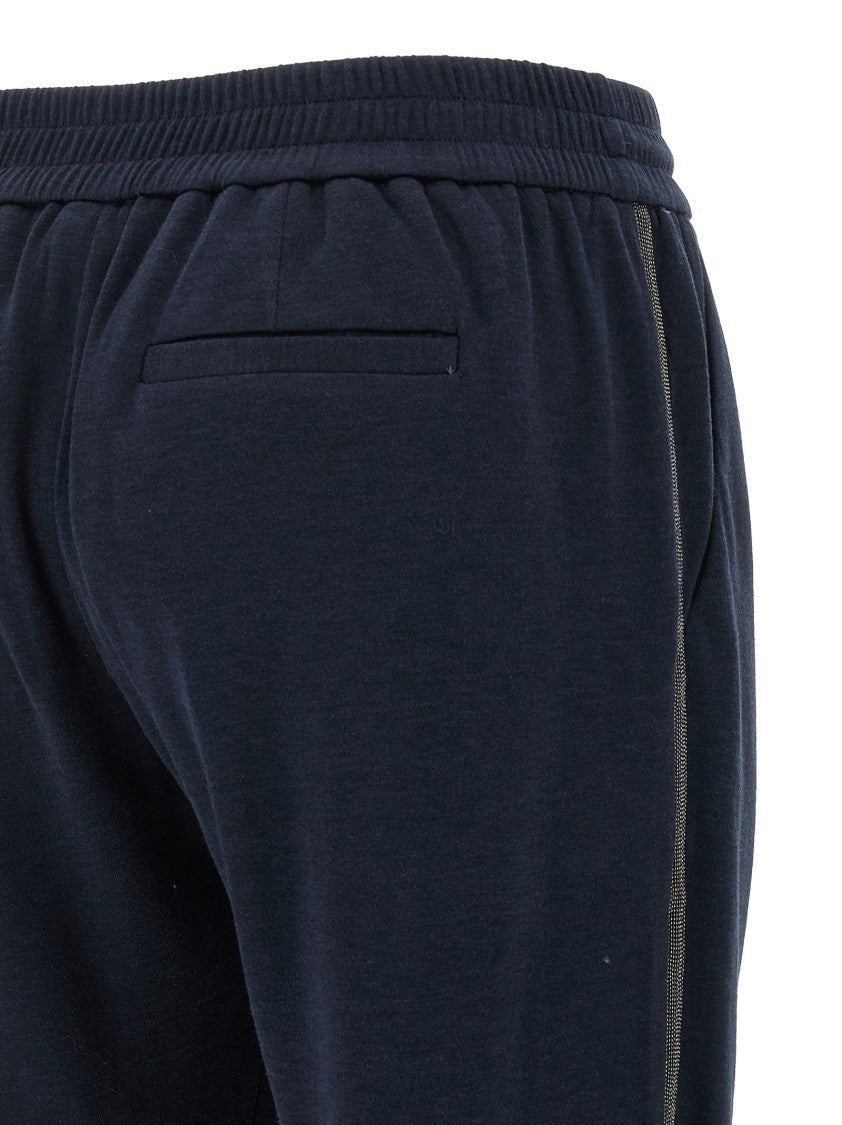 Brunello Cucinelli Monile Detail Joggers With Adjustable Waist