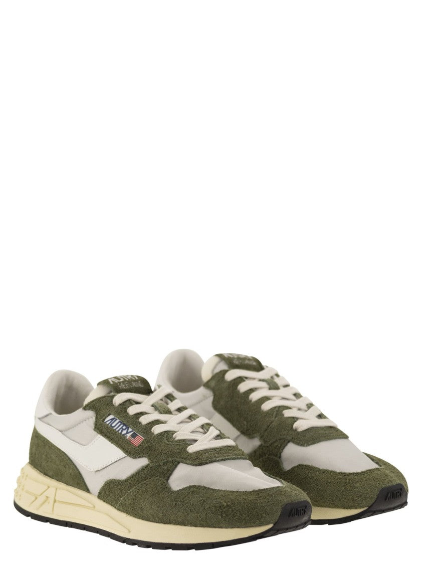 Autry Reelwind - Suede And Technical Textile Trainer
