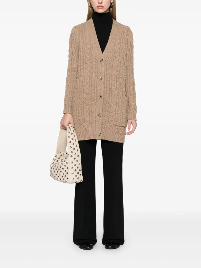Max Mara Relaxed Fit Cable Knit Cardigan