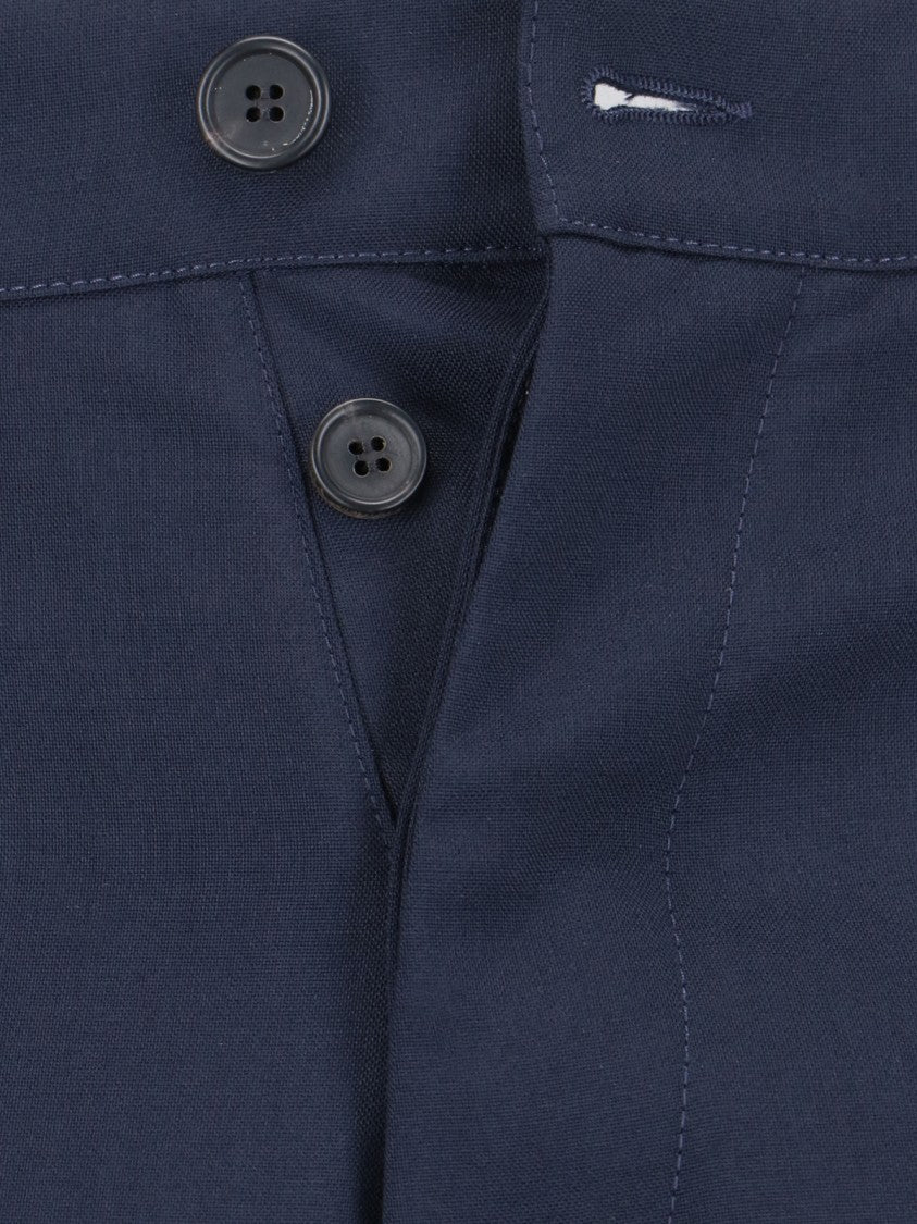 Marni Virgin Wool Cargo Trousers – Navy
