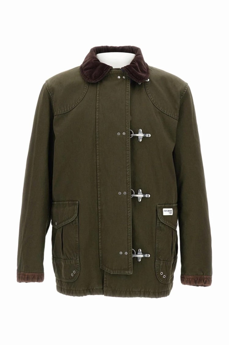 Fay Deep Green Cotton Jacket