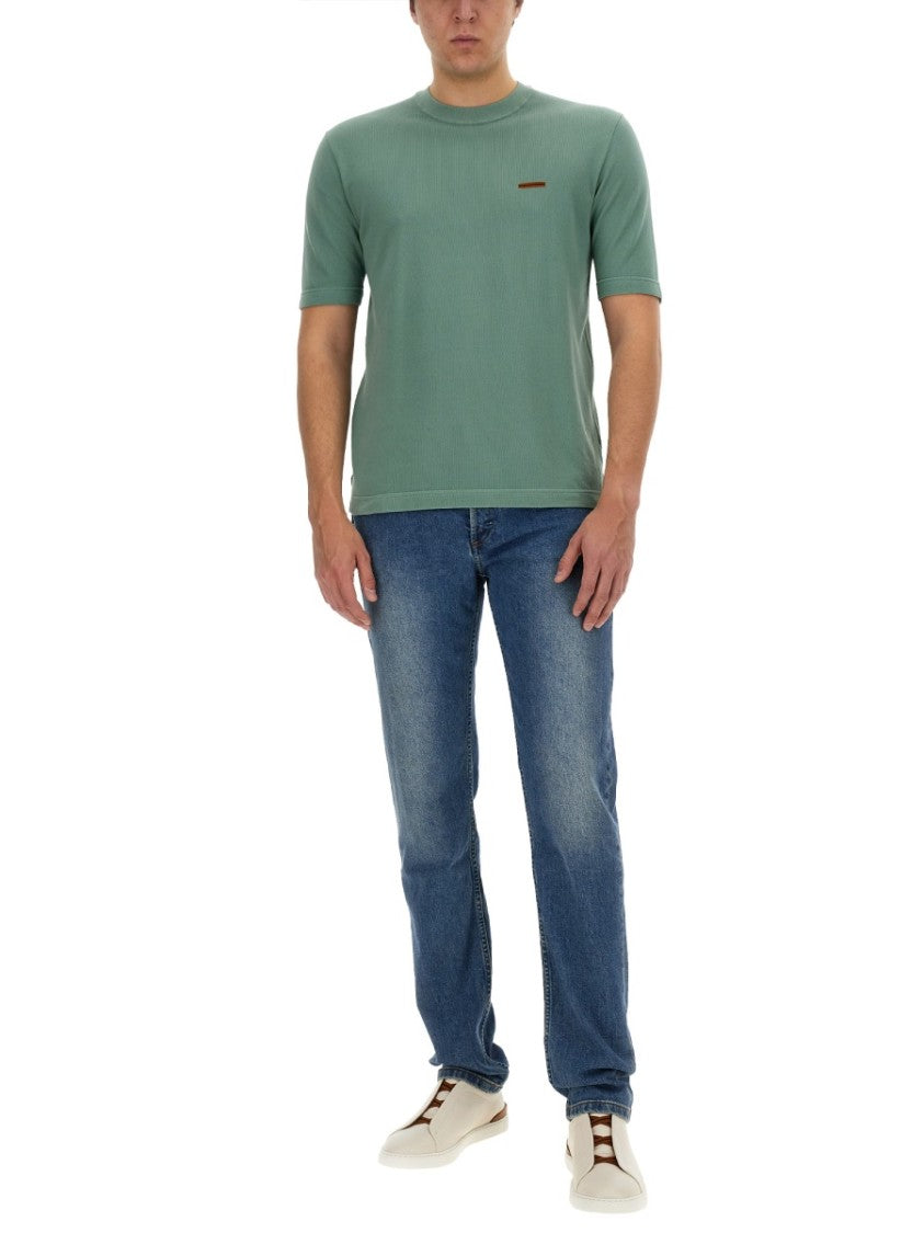 Zegna T-Shirt With Subtle Logo Detail