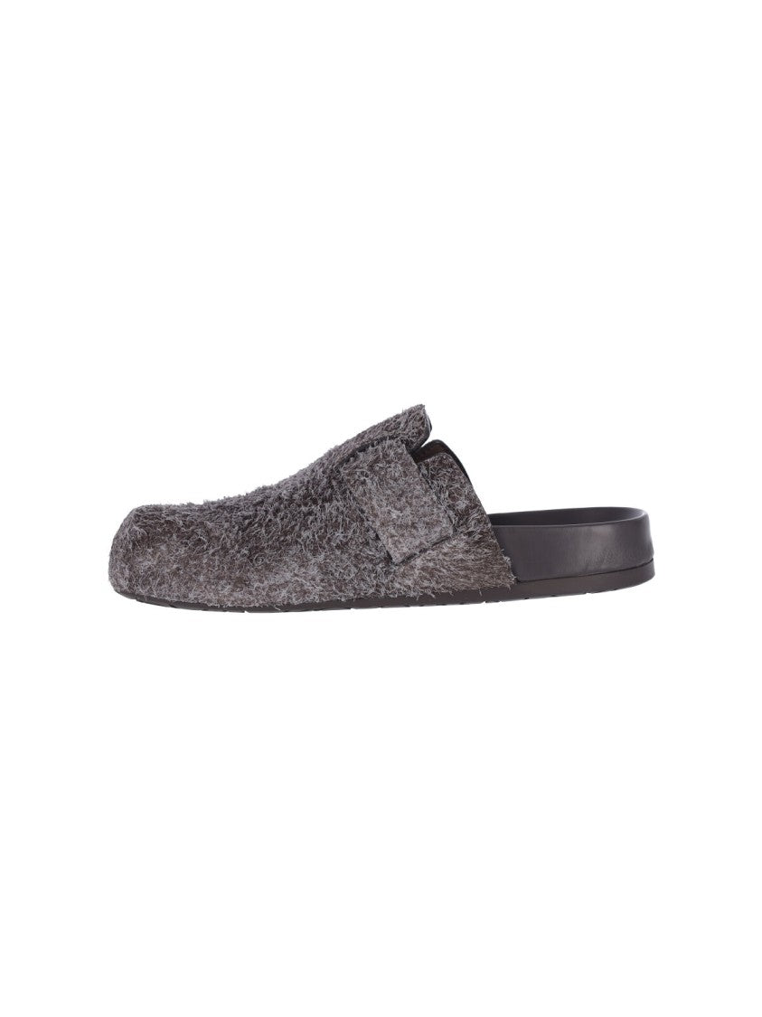 Loewe "Ease Buckle" Mules Brown