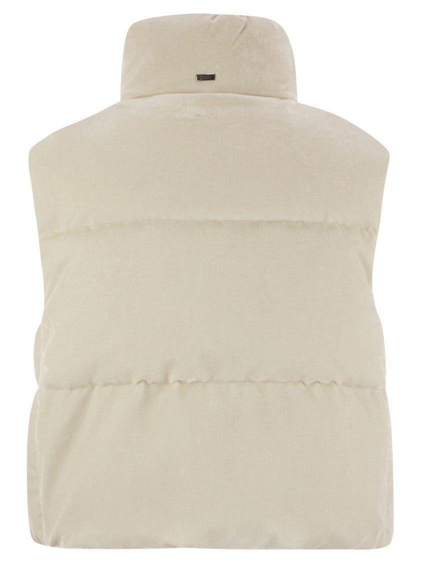 Herno Velvet Sleeveless Down Jacket