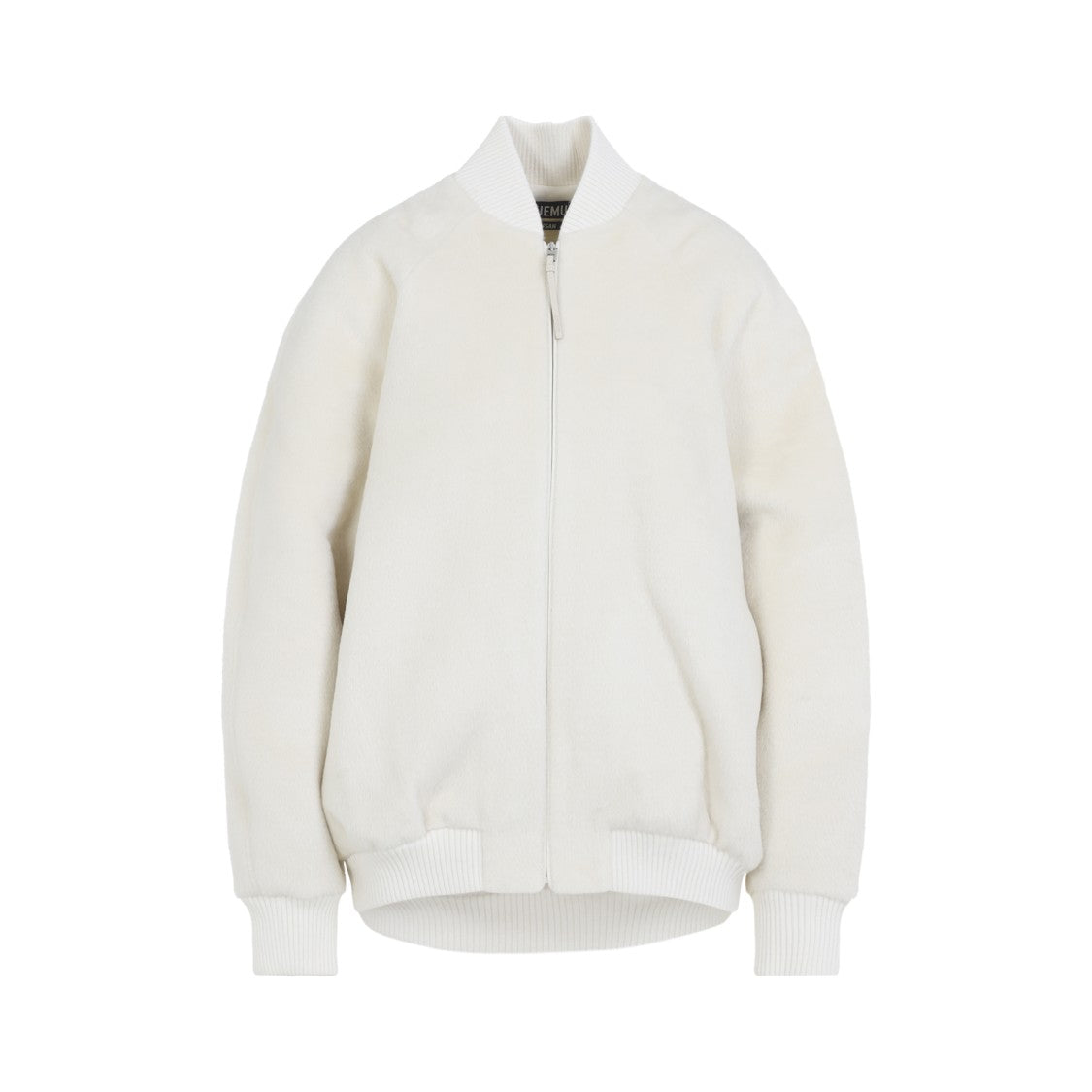Jacquemus Le Blouson Pilu White Wool Jacket
