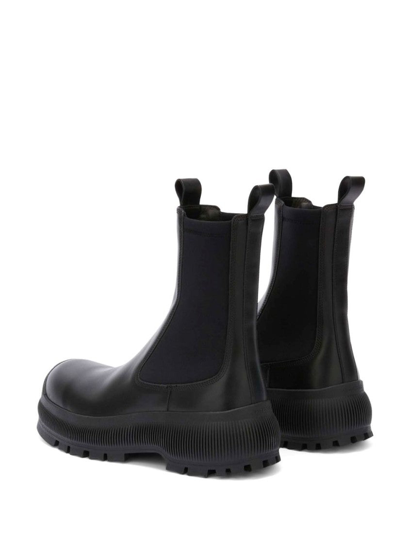 Jil Sander Slip-On Ankle Boots With Embossed Logo