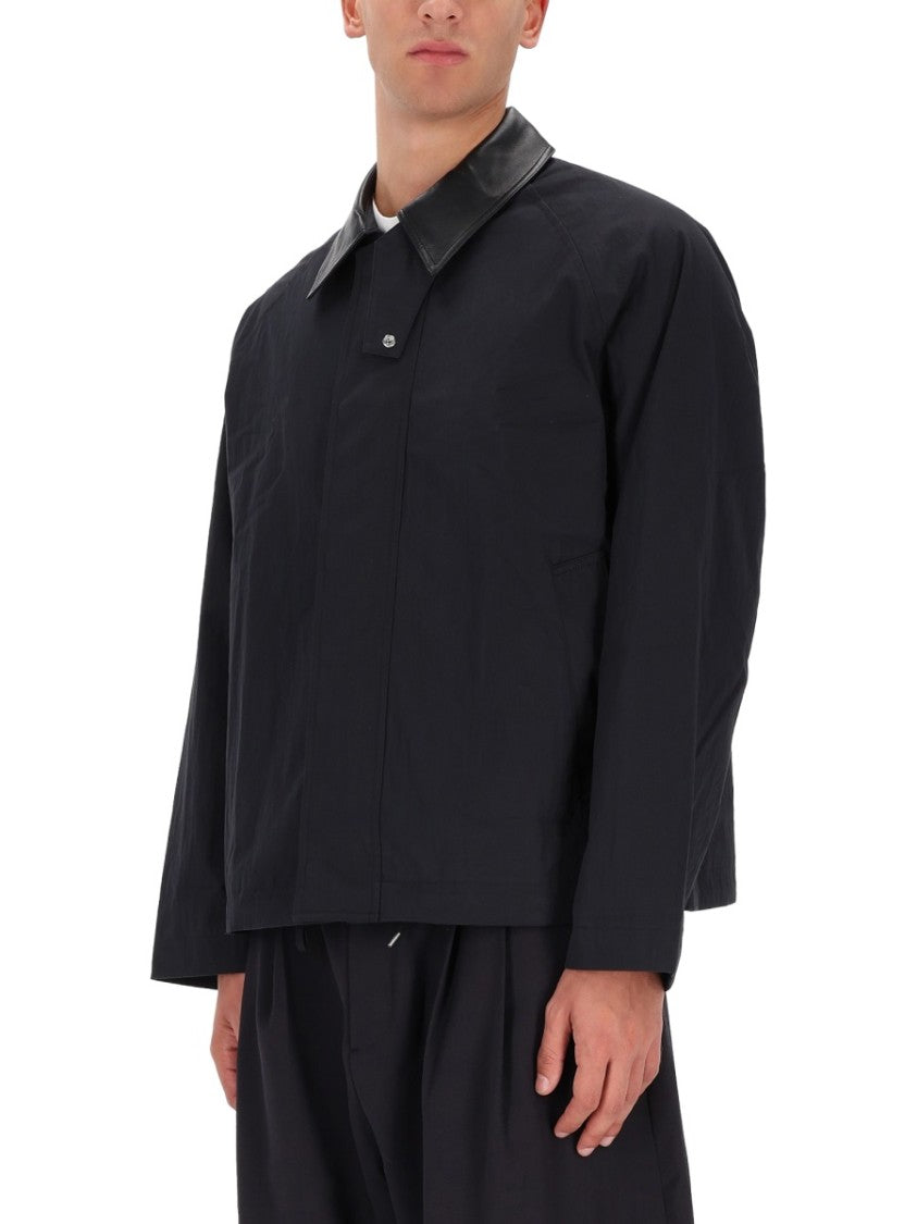 Studio Nicholson Boxy Cropped Black Sports Jacket