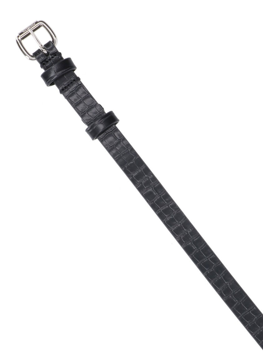 Vivienne Westwood "Orb" Thin Belt Black