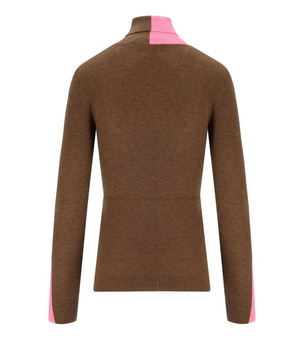 Essentiel Antwerp Iffort Bicolor Turtleneck Sweater