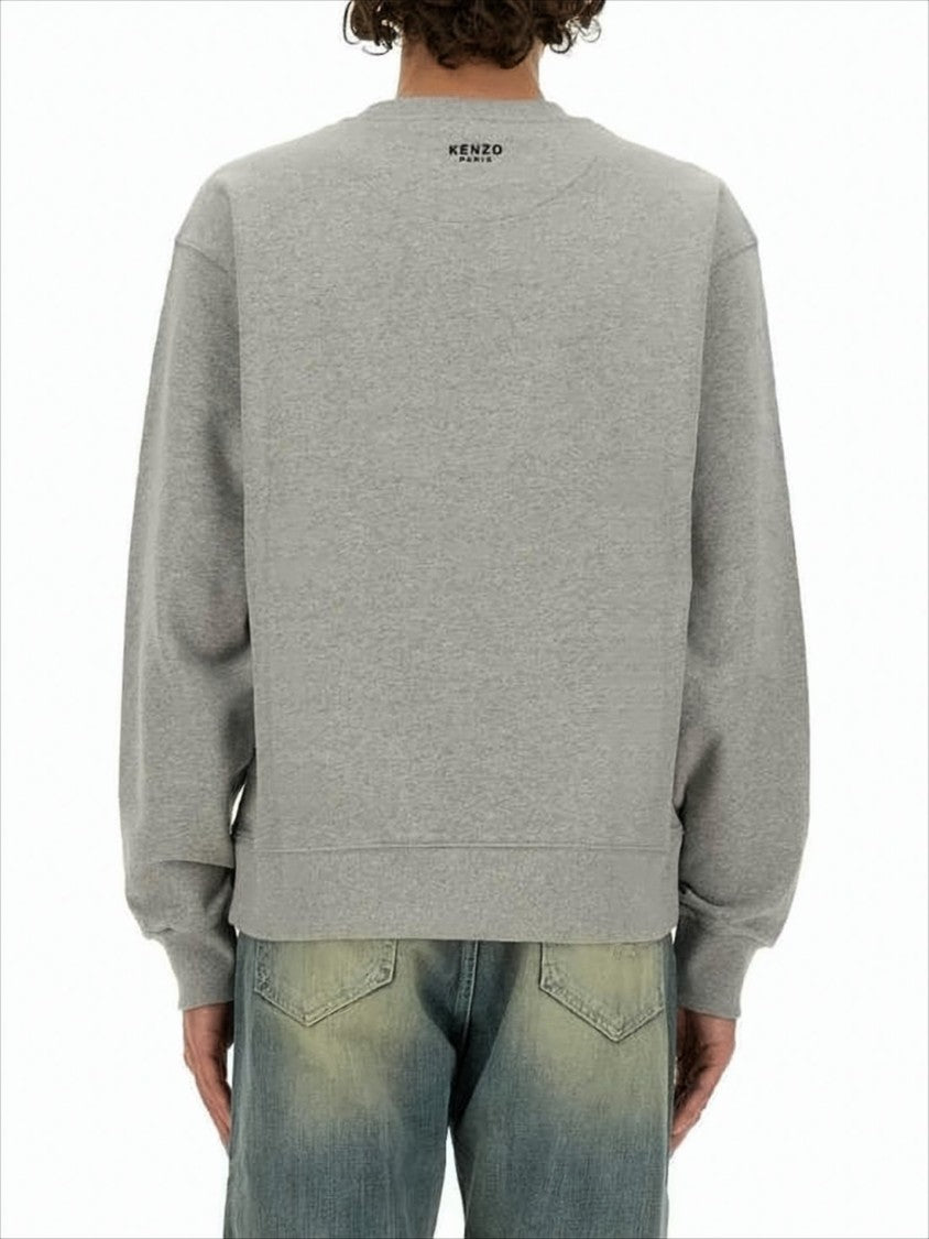 Kenzo Relaxed Fit Long-Sleeve Cotton Sweatshirt With Embroidered Logo