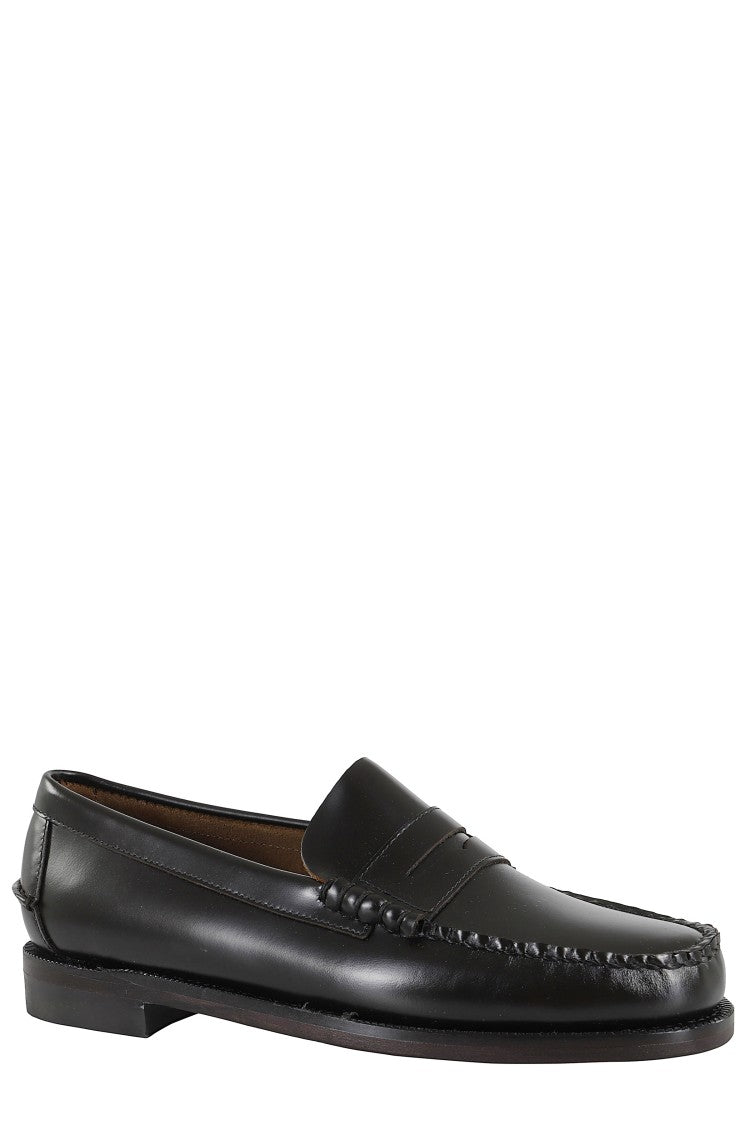 Sebago Moccasin With Smooth Leather Upper