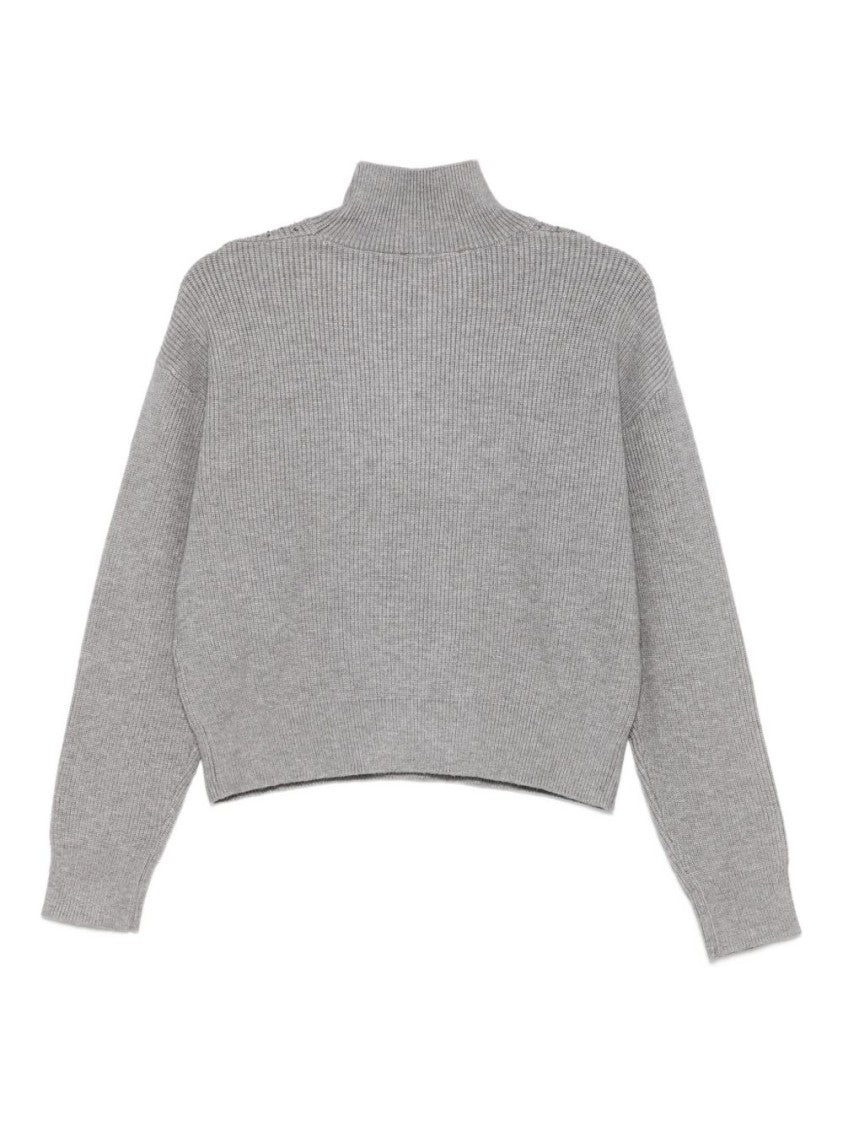 Seventy Sergio Tegon Cropped Knit Sweater With High Neckline
