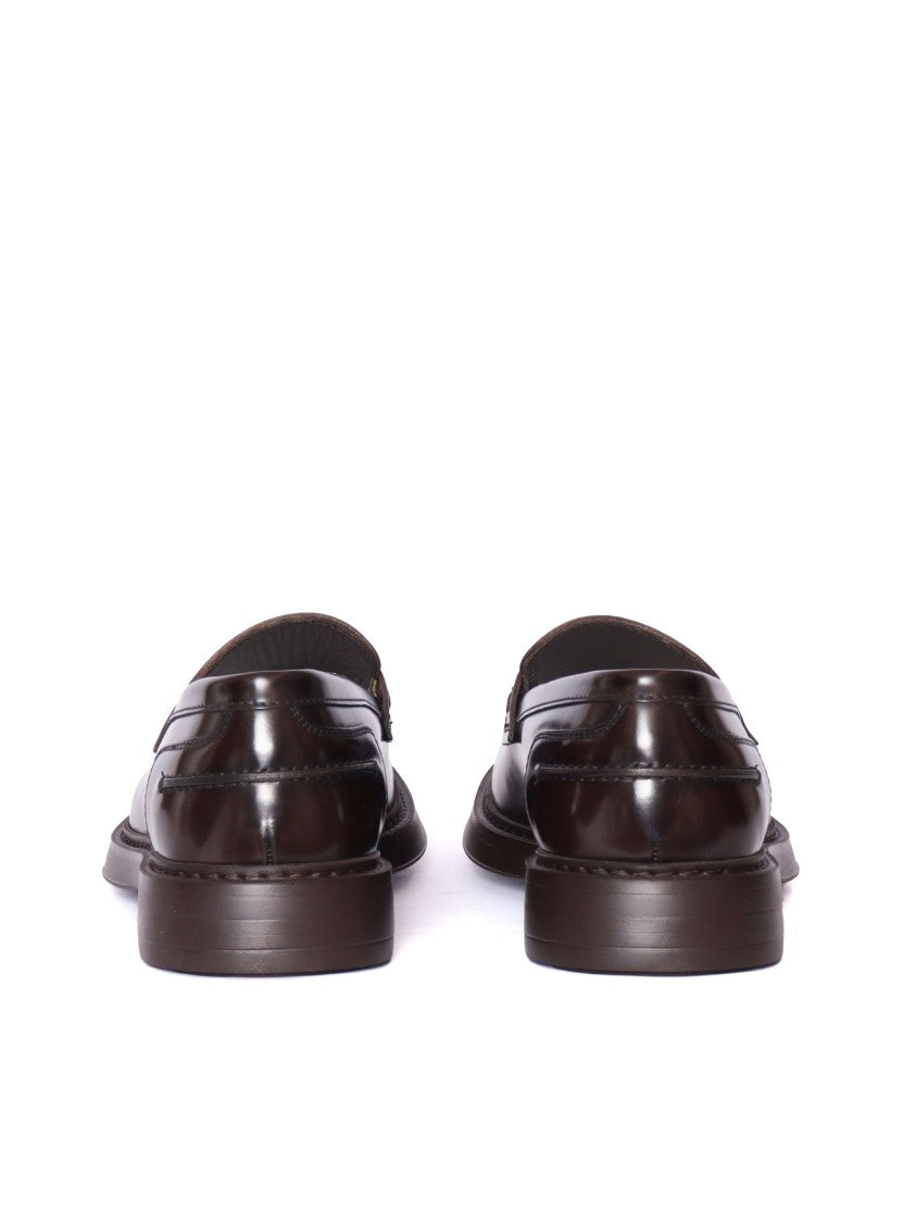 Doucal's Penny Adler Loafer (Gm) Horse Ebony