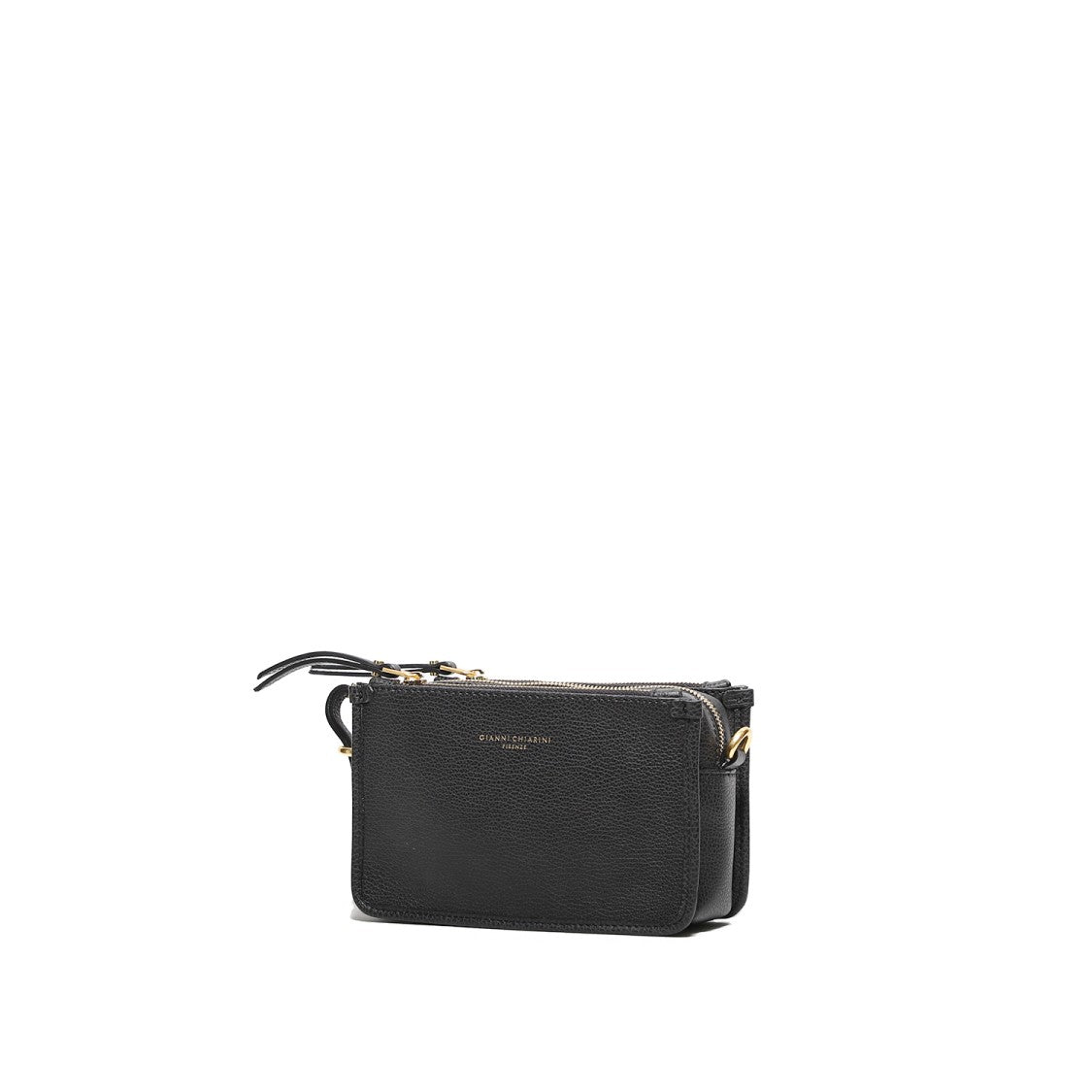 Gianni Chiarini 3 Square Shaped Zips Shoulder Bag