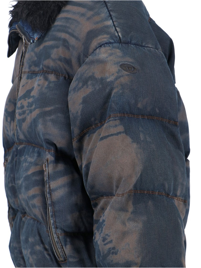 Diesel "W-Johns" Puffer Jacket – Multicolor
