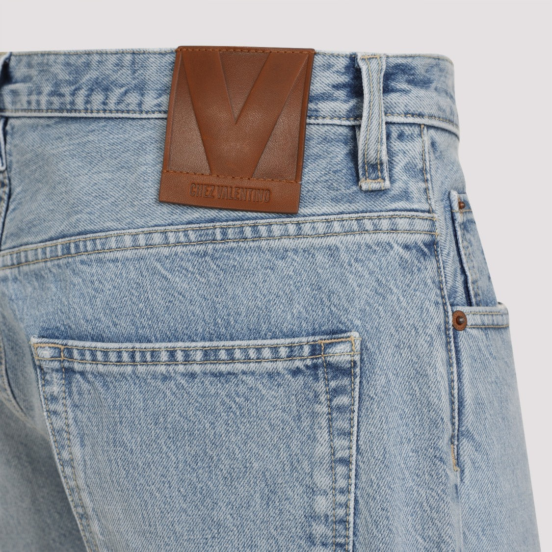 Valentino Denim Blue Cotton Jeans.