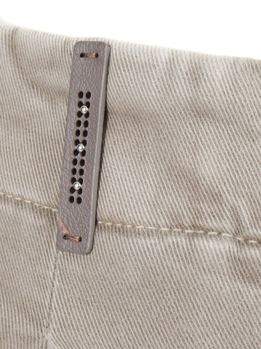 Peserico Relaxed Fit Trousers With Tapered Leg