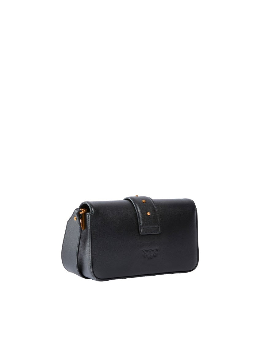 Pinko Black/Antique Gold Love Bag Slouchy