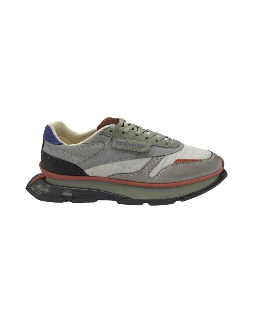 Reebok Classic Leather Ltd Grey/Green Sport Nylon Sneakers