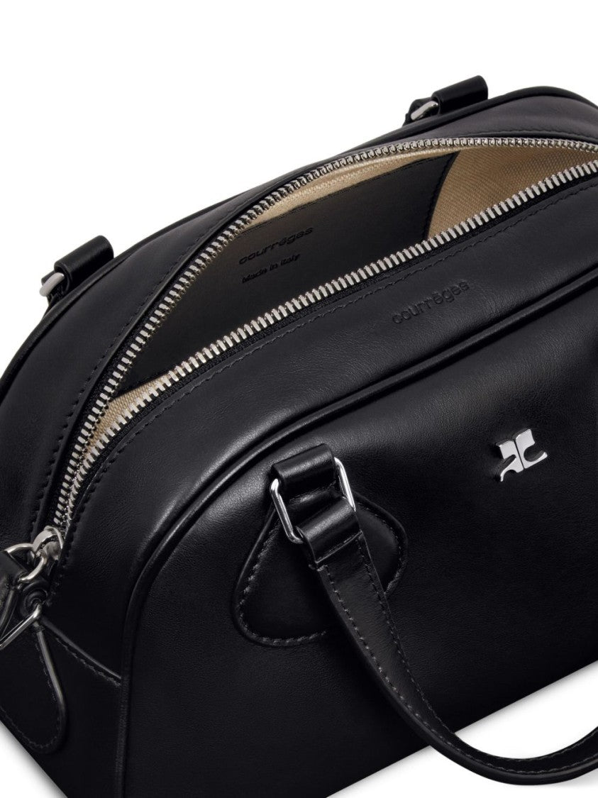 Courrèges Structured Black Shoulder Bag