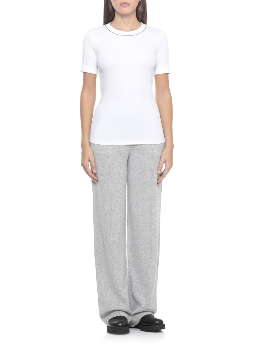 Peserico White Cotton T-Shirt