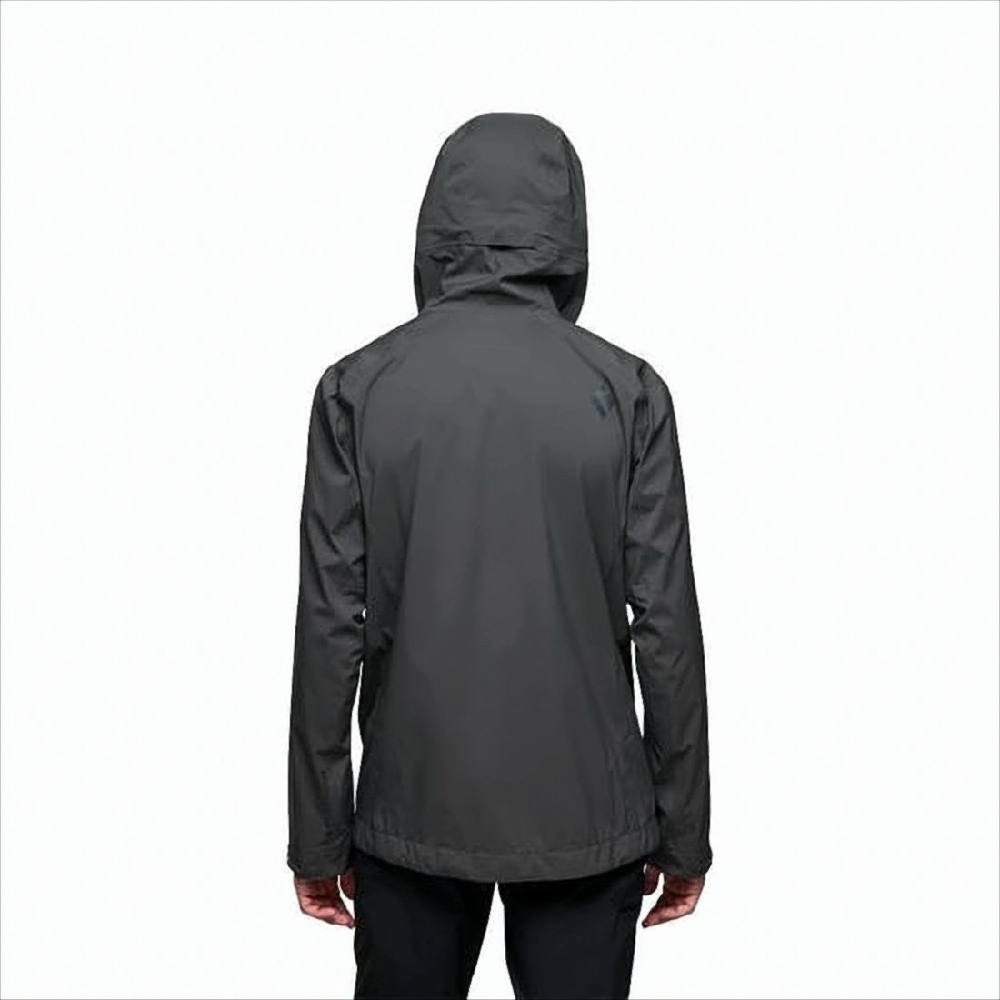 Black Diamond Matte Finish Jacket With Adjustable Cuffs