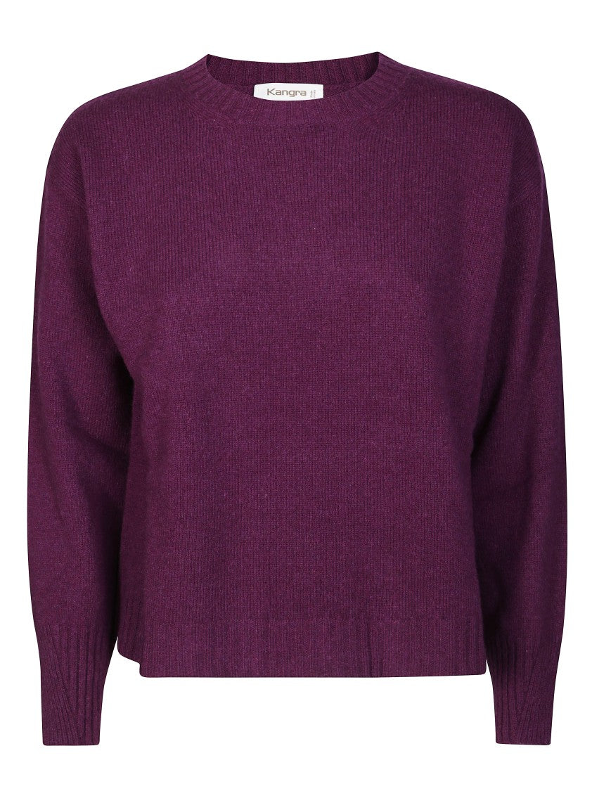 Kangra Boxy Knitted Sweater With Crew Neckline