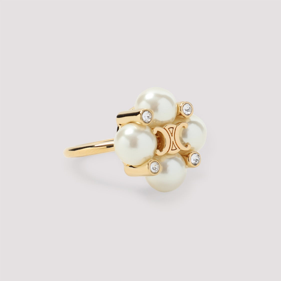 Celine Gold Brass Ring