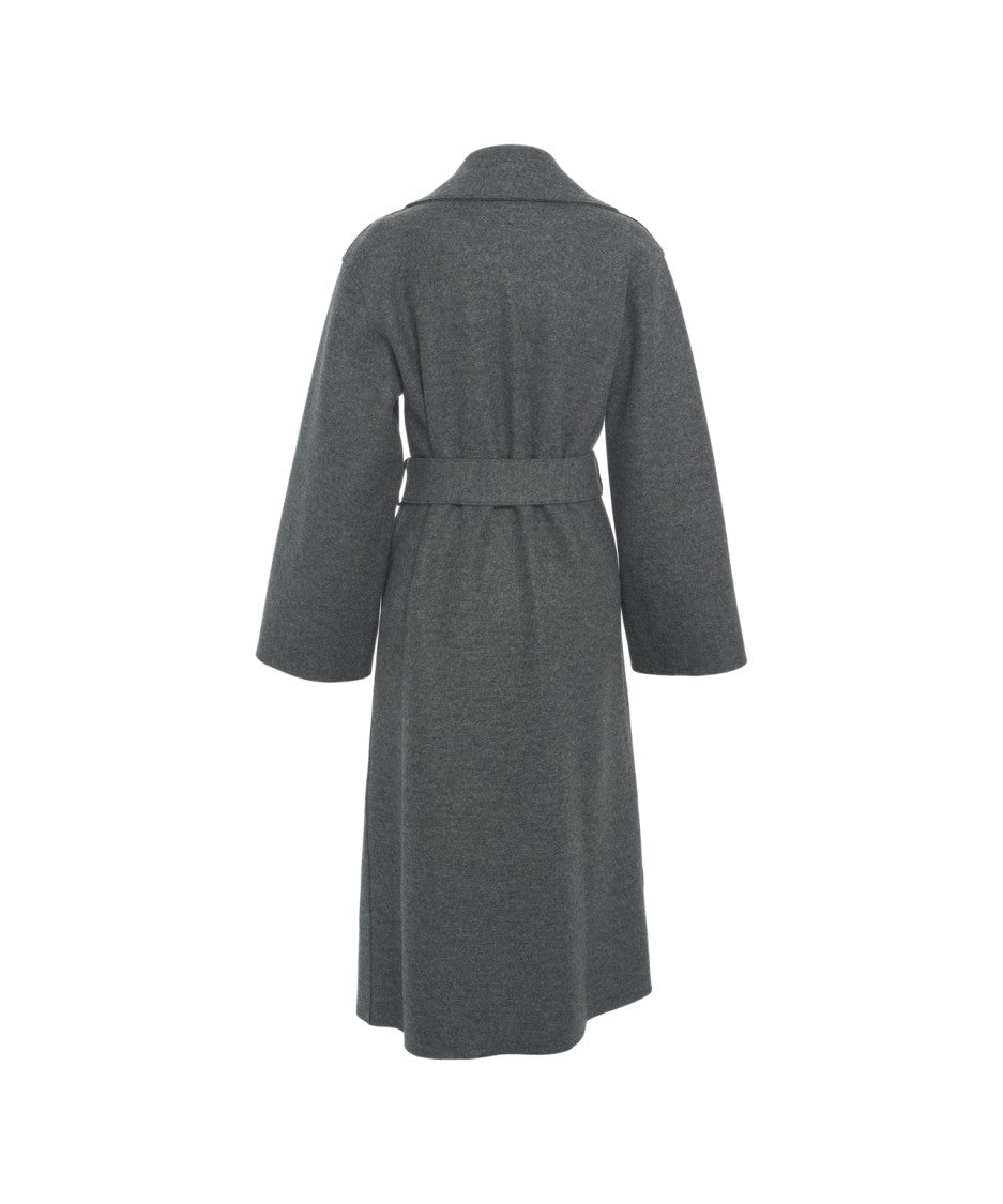Harris Wharf London Coat With Belt At The Waist