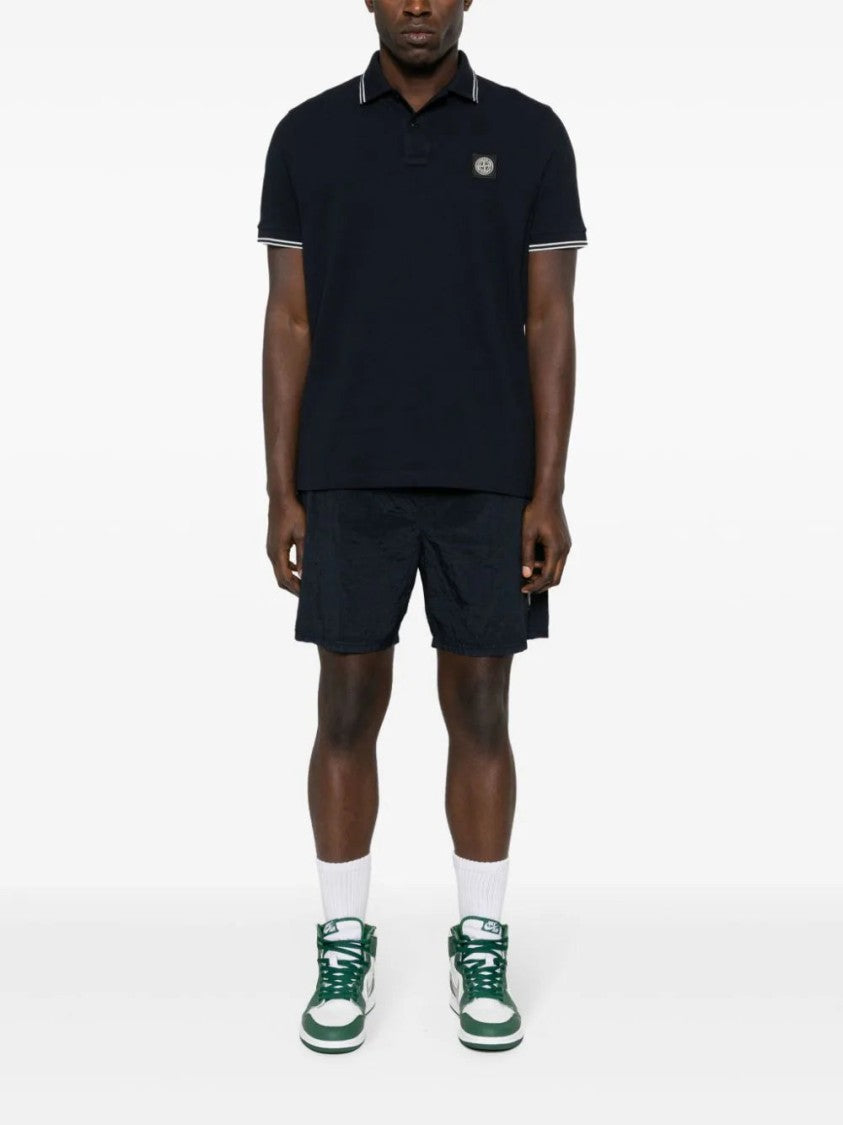 Stone Island Piqué Cotton Polo Shirt