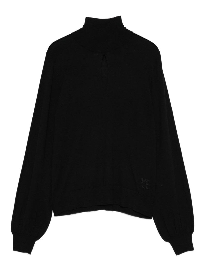 Semi Couture Balloon Sleeve Virgin Wool Sweater