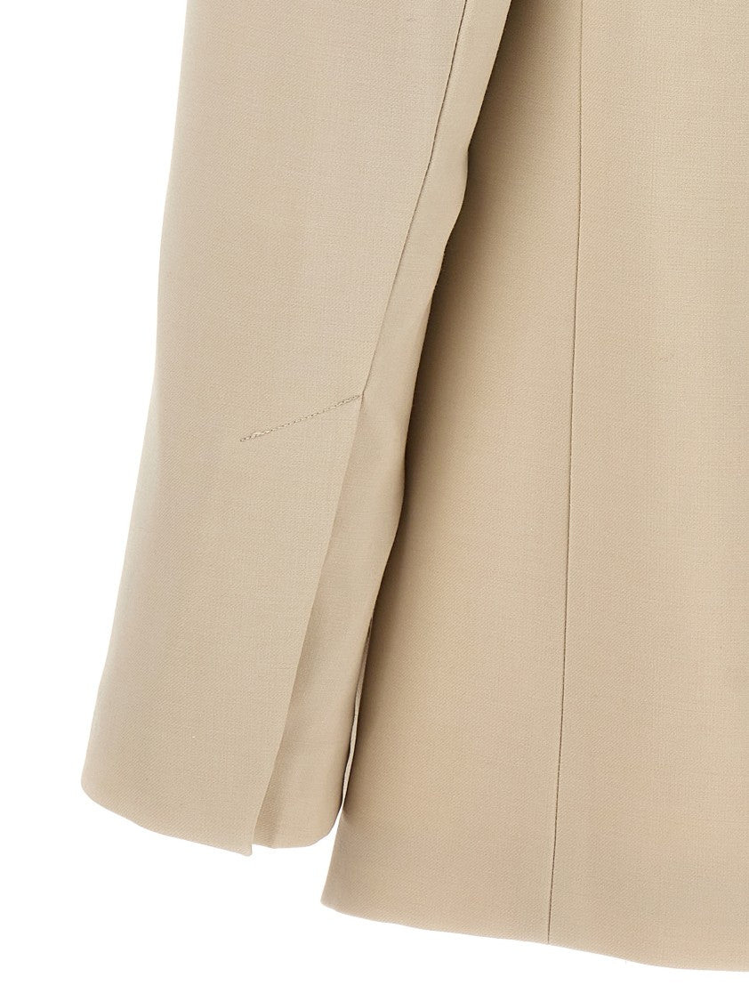 Helmut Lang Single-Breasted Wool Blend Blazer