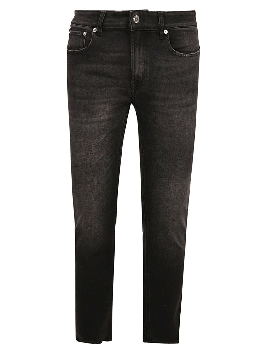 Department Five Slim Fit Black Jeans With Distinctive Branding