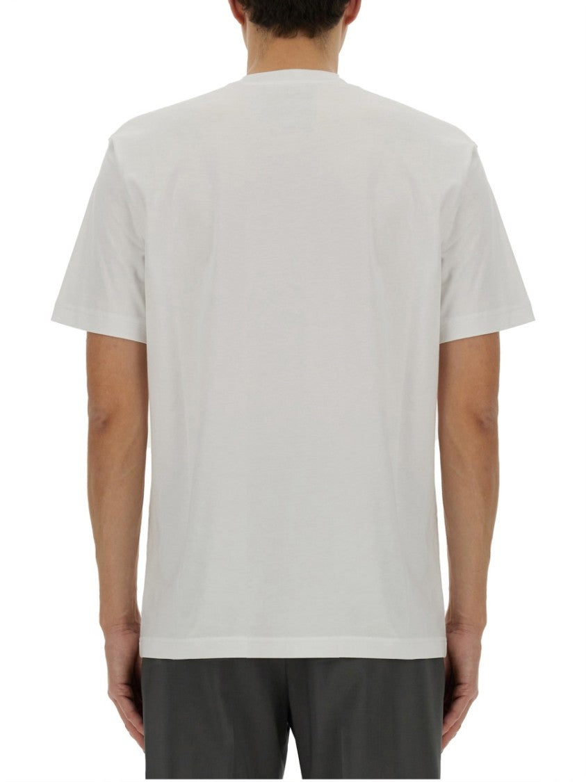 Moschino Crew Neck T-Shirt With Playful Logo Print