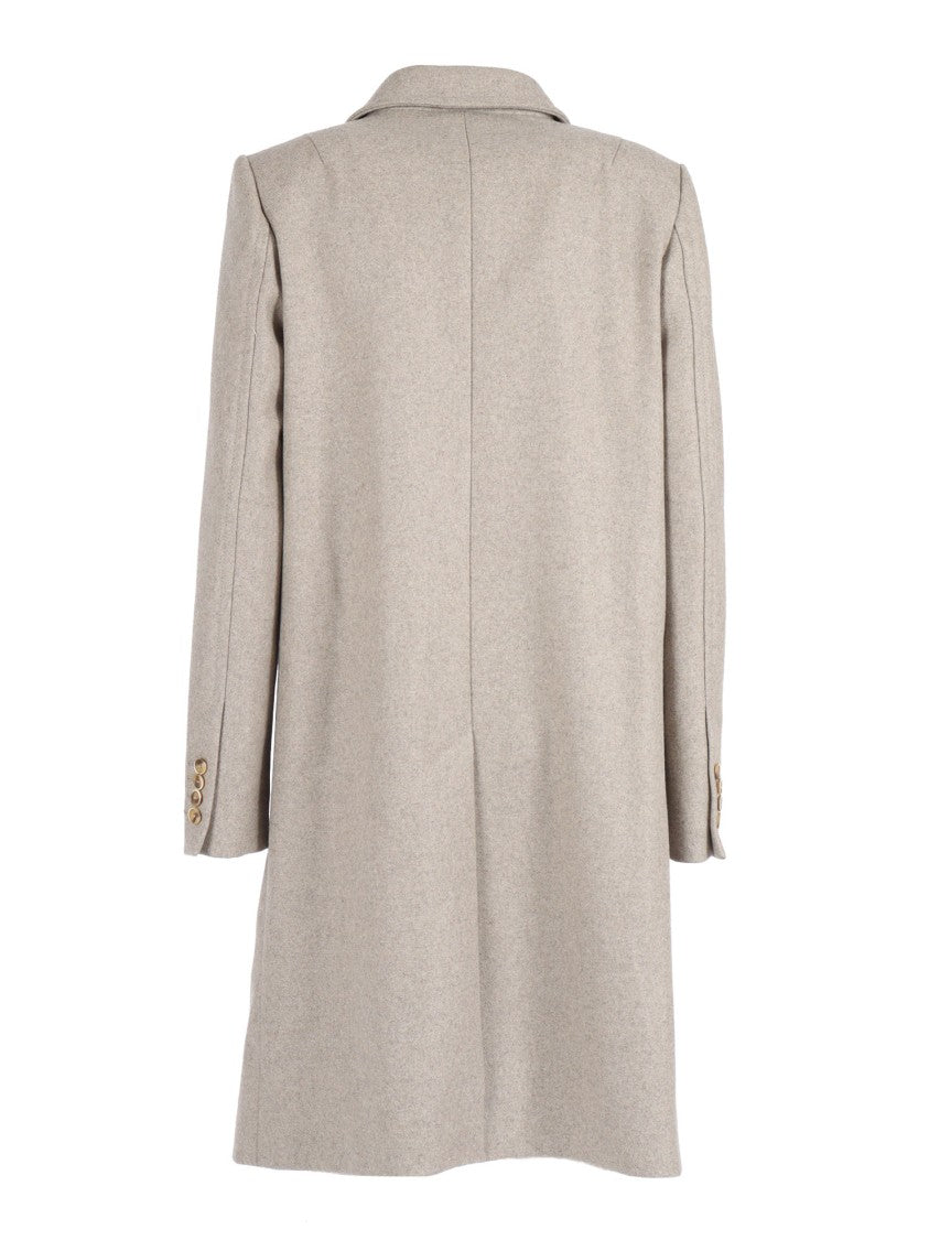 Fay Double-Breasted Coat With Hook