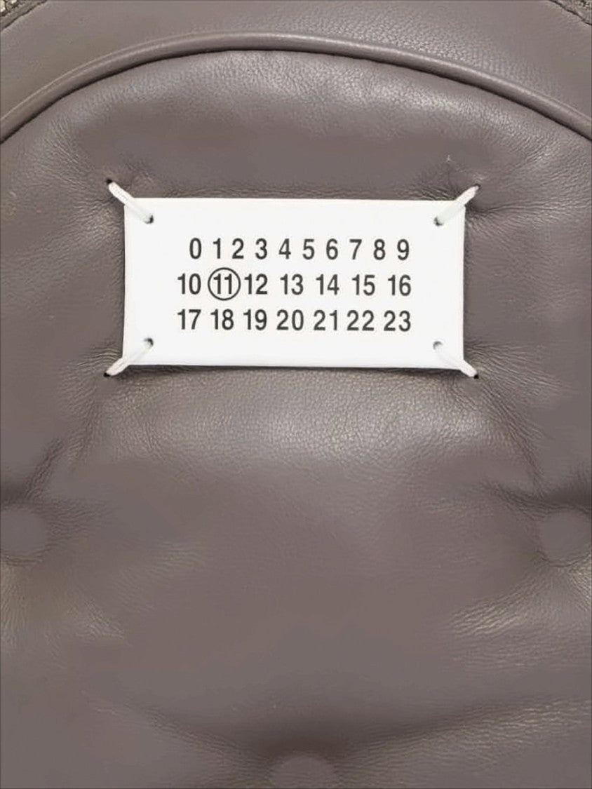 Maison Margiela Compact Napa Leather Backpack With Chain Accents