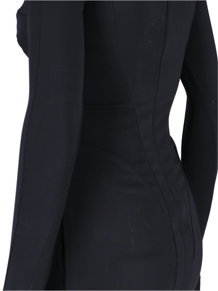 Mugler "Mini Cut-Out" Dress – Black