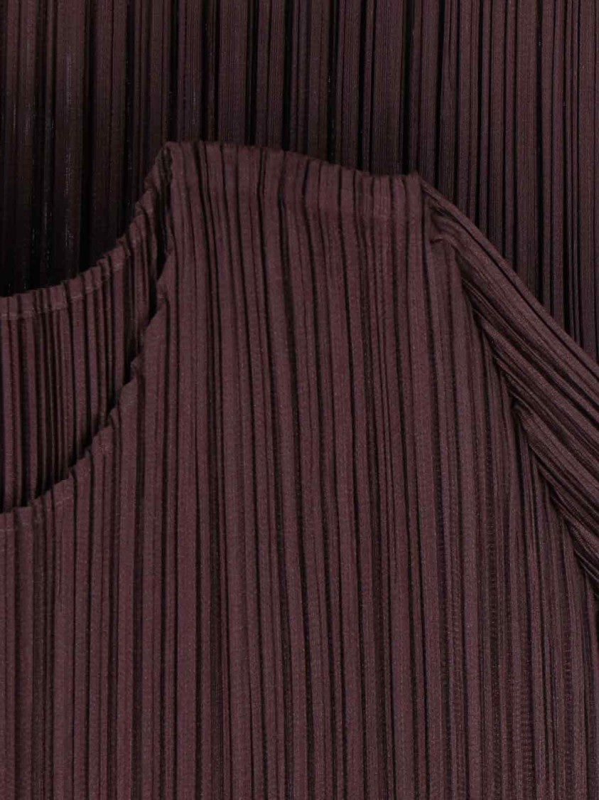 Pleats Please Pleated Texture Short-Sleeved Top