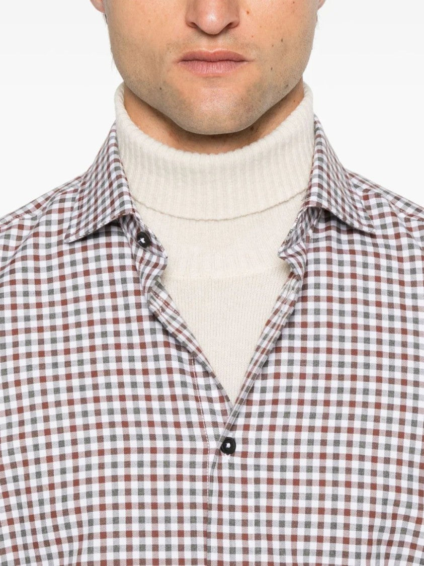 Peserico Gingham-Check Shirt
