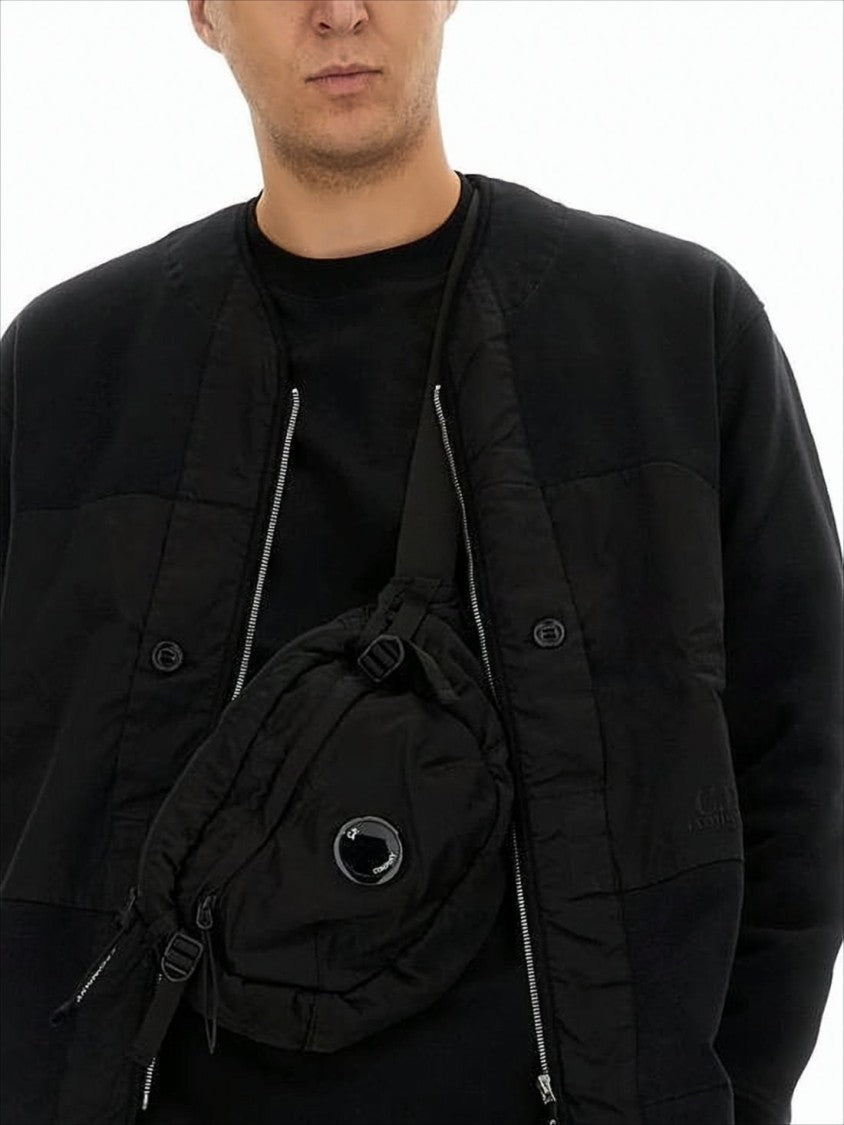 C.P. Company Minimalist Long-Sleeve Top With Quilted Texture And Zipper Detail