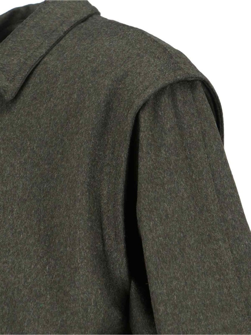Aspesi Wool & Alpaca Classic Collar Coat