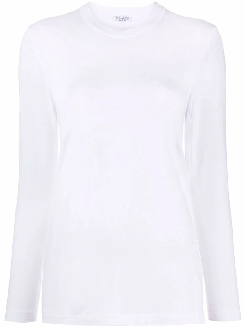 Brunello Cucinelli Long-Sleeved Crew Neck Knitwear With Subtle Elegance