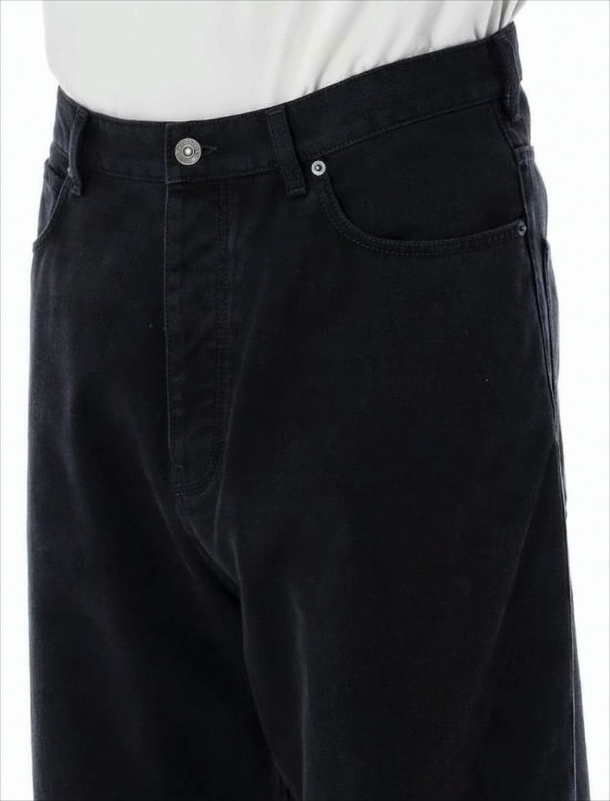 Balenciaga Wide-Leg High-Waist Denim Pants With Classic Five-Pocket Styling